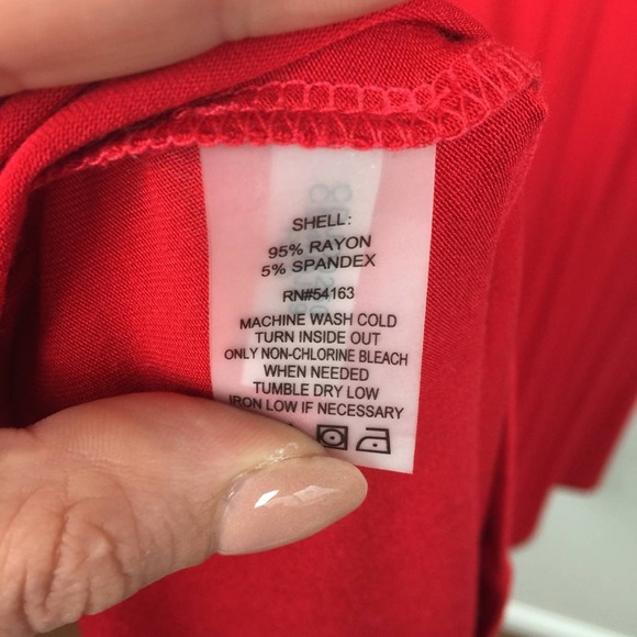 CALVIN KLEIN Bright Red Dress Size 4 - Picture 4 of 5